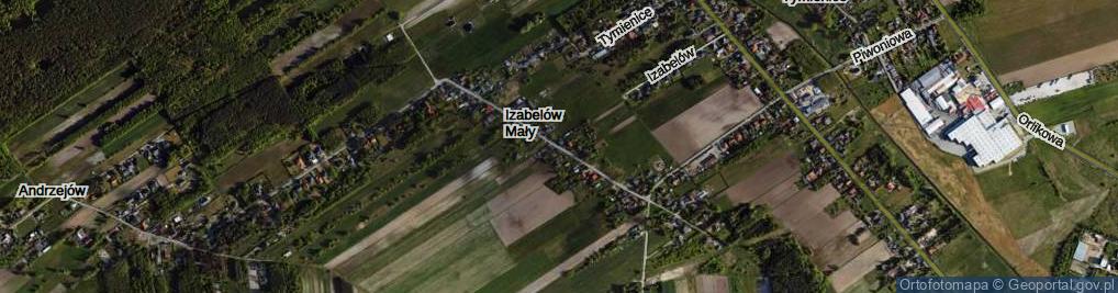 Zdjęcie satelitarne Izabelów Mały ul.